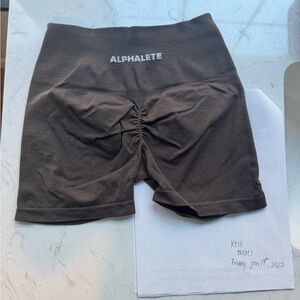 Alphalete Amplify Shorts Mocha XS
